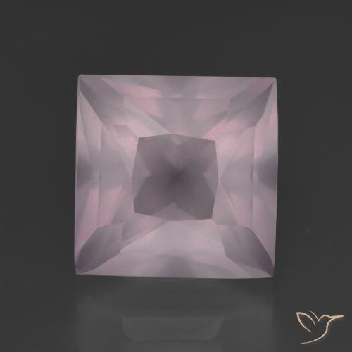 7.22ct Naturale Rosa chiaro Quarzo rosa, Quadrato, Trasparente