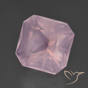 Quarzo rosa Rosa medio rosa naturale da 9.50 ct, Ottagonale / Taglio smeraldo, Trasparente