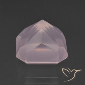 Quarzo rosa Rosa chiaro naturale da 10.08 ct, Ottagonale / Taglio smeraldo, Trasparente