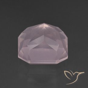 Quarzo rosa Rosa chiaro naturale da 8.63 ct, Ottagonale / Taglio smeraldo, Trasparente