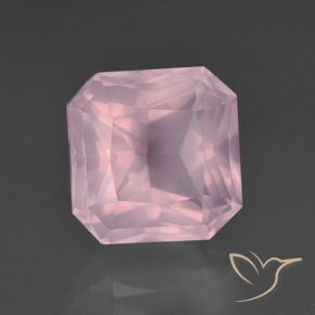 Quarzo rosa Rosa medio rosa naturale da 7.57 ct, Ottagonale / Taglio smeraldo, Trasparente