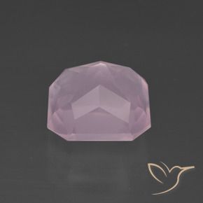 Quarzo rosa Rosa gomma da masticare naturale da 5.75 ct, Ottagonale / Taglio smeraldo, Trasparente