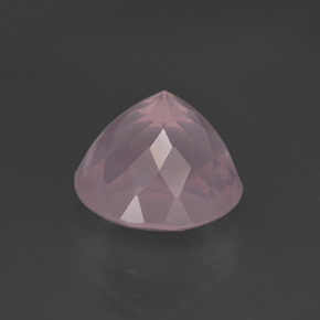 Quarzo rosa naturale rosa da 4,30 ct, taglio rotondo, trasparente
