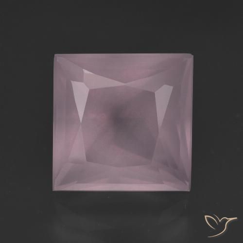 7.40ct Naturale Rosa medio rosa Quarzo rosa, Quadrato, Trasparente