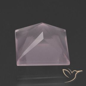 Quarzo rosa Rosa chiaro naturale da 7.81 ct, Quadrato, Trasparente