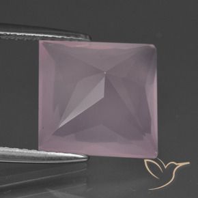 Quarzo rosa Rosa medio rosa naturale da 6.94 ct, Quadrato, Trasparente