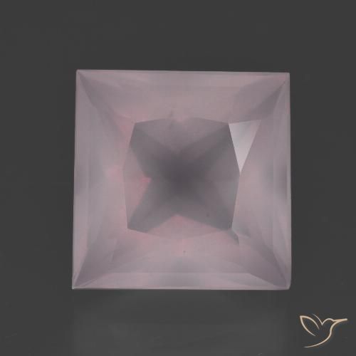 7.70ct Naturale Rosa chiaro Quarzo rosa, Quadrato, Trasparente