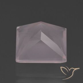 Quarzo rosa Rosa chiaro naturale da 7.70 ct, Quadrato, Trasparente