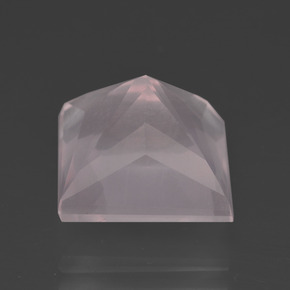 Quarzo rosa naturale rosa da 7,81 ct, quadrato, trasparente