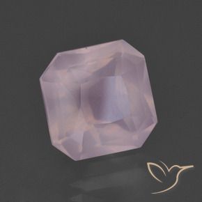 Quarzo rosa Rosa chiaro naturale da 5.93 ct, Ottagonale / Taglio smeraldo, Trasparente