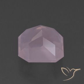 Quarzo rosa Rosa chiaro naturale da 5.93 ct, Ottagonale / Taglio smeraldo, Trasparente