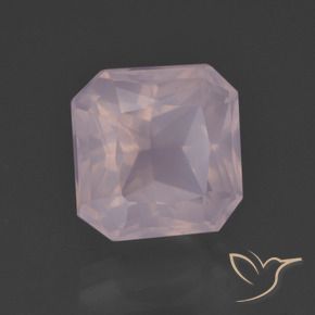 Quarzo rosa Rosa chiaro naturale da 5.96 ct, Ottagonale / Taglio smeraldo, Trasparente