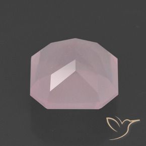 Quarzo rosa Rosa chiaro naturale da 5.34 ct, Ottagonale / Taglio smeraldo, Trasparente