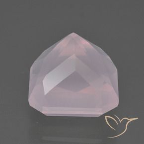 Quarzo rosa Rosa gomma da masticare naturale da 7.36 ct, Ottagonale / Taglio smeraldo, Trasparente
