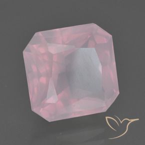 Quarzo rosa Rosa medio rosa naturale da 7.29 ct, Ottagonale / Taglio smeraldo, Trasparente