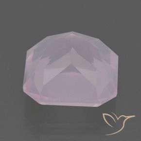 Quarzo rosa Rosa chiaro naturale da 7.37 ct, Ottagonale / Taglio smeraldo, Trasparente