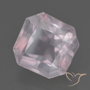 Quarzo rosa Rosa rosa naturale da 7.83 ct, Ottagonale / Taglio smeraldo, Trasparente
