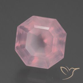 Quarzo rosa Rosa medio rosa naturale da 5.57 ct, Ottagonale / Taglio smeraldo, Trasparente