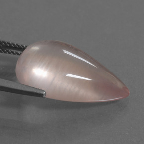 Quarzo rosa Tono rosa naturale da 13.10 ct, Forma a pera, Trasparente