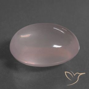 Quarzo rosa Rosa chiaro naturale da 22.01 ct, Ovale, Trasparente