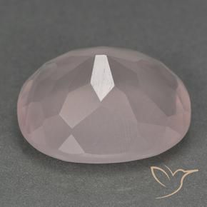 Quarzo rosa Rosa chiaro naturale da 14.00 ct, Ovale, Trasparente