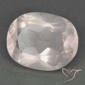 Quarzo rosa Rosa medio-chiaro naturale da 6.35 ct, Ovale, Trasparente