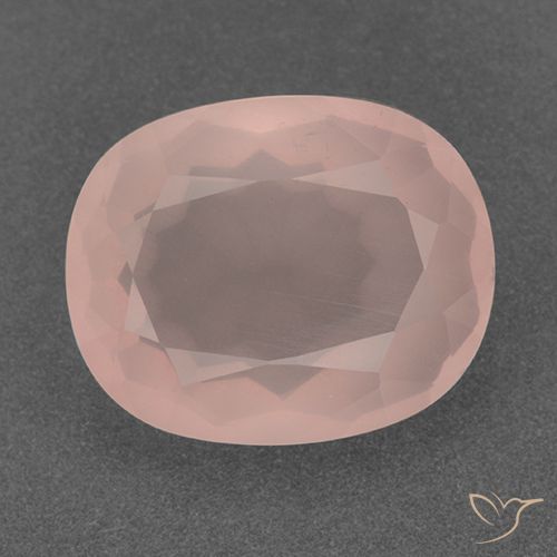 Quarzo rosa Rosa salmone naturale da 10.02 ct, Ovale, Trasparente