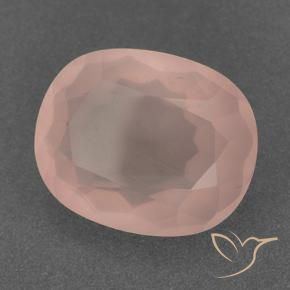 Quarzo rosa Rosa salmone naturale da 10.02 ct, Ovale, Trasparente