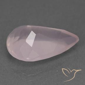 Quarzo rosa Rosa chiaro naturale da 10.26 ct, Forma a pera, Trasparente