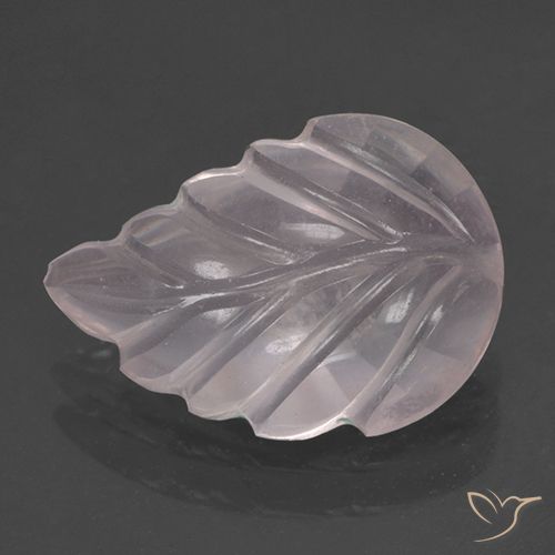 2.88ct Naturale Rosa molto chiaro Quarzo rosa, Taglio a fiore, Trasparente