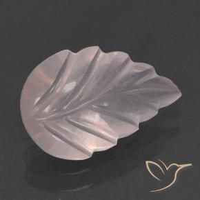Quarzo rosa Rosa chiaro naturale da 2.58 ct, Taglio a fiore, Trasparente
