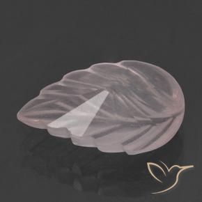 Quarzo rosa Rosa chiaro naturale da 2.58 ct, Taglio a fiore, Trasparente
