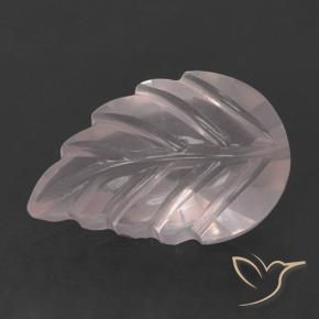 Quarzo rosa Rosa Corallo Chiaro naturale da 2.62 ct, Taglio a fiore, Trasparente