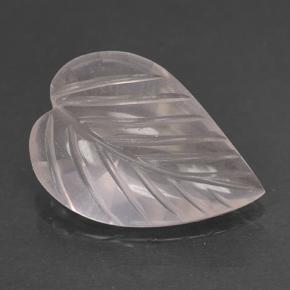 Quarzo rosa naturale rosa da 3,32 ct, taglio fiore, trasparente