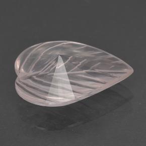 Quarzo rosa naturale rosa da 3,32 ct, taglio fiore, trasparente