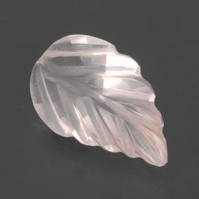 Quarzo rosa Rosa chiaro naturale da 1.47 ct, Taglio a fiore, Trasparente