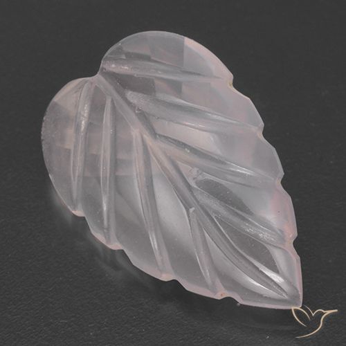 Quarzo rosa naturale rosa da 2,62 ct, taglio fiore, trasparente