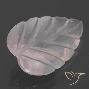 Quarzo rosa naturale rosa da 2,62 ct, taglio fiore, trasparente