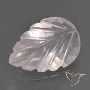 Quarzo rosa Rosa rosa naturale da 2.93 ct, Taglio a fiore, Trasparente