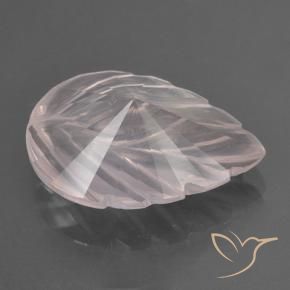 Quarzo rosa Rosa rosa naturale da 2.93 ct, Taglio a fiore, Trasparente