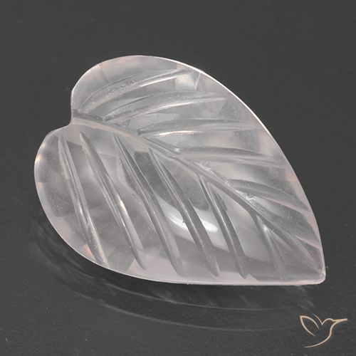 2.79ct Naturale Rosa molto chiaro Quarzo rosa, Taglio a fiore, Trasparente