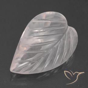Quarzo rosa Rosa molto chiaro naturale da 2.79 ct, Taglio a fiore, Trasparente