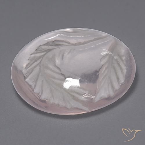 Quarzo rosa Rosa molto chiaro naturale da 8.30 ct, Rotondo, Trasparente