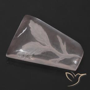 Quarzo rosa Rosa Corallo Chiaro naturale da 10.27 ct, Taglio a fantasia, Trasparente