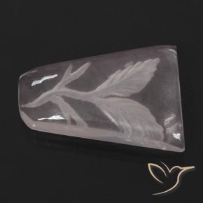 Quarzo rosa Rosa Corallo Chiaro naturale da 10.27 ct, Taglio a fantasia, Trasparente