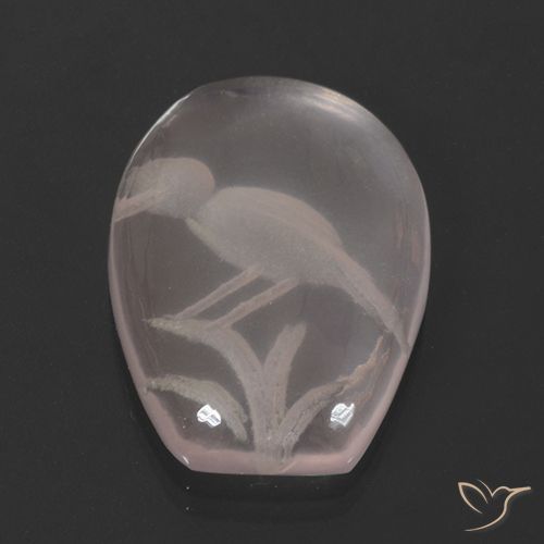 11.01ct Naturale Rosa chiaro Quarzo rosa, Taglio a fantasia, Trasparente