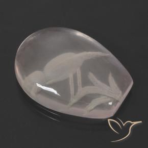 Quarzo rosa Rosa chiaro naturale da 11.01 ct, Taglio a fantasia, Trasparente