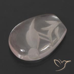 Quarzo rosa Rosa chiaro naturale da 11.01 ct, Taglio a fantasia, Trasparente