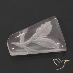 Quarzo rosa Rosa chiaro naturale da 9.71 ct, Taglio a fantasia, Trasparente