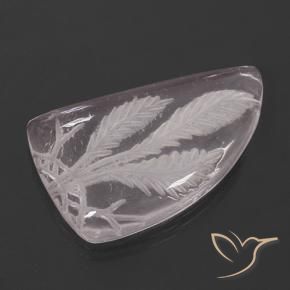 Quarzo rosa Rosa Corallo Chiaro naturale da 13.25 ct, Taglio a fantasia, Trasparente